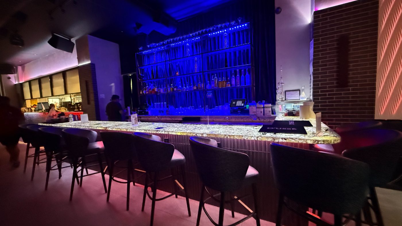 The main floor bar and dining room at Partake NYC